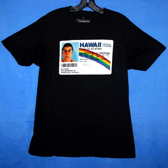 Ripple Junction Superbad McLovin Hawaii ID T-Shirt L - Picture 5 of 6